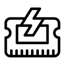 electric chip line Icon