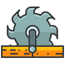 electric cutter saw Filled Outline Icon