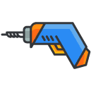 electric screwdriver Filled Outline Icon