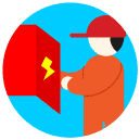 electrician flat Icon