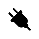 electricity cable glyph Icon