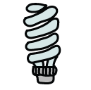 electricity efficient lightbulb Doodle Icons