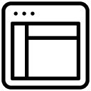 element left and up line Icon