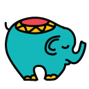 elephant Doodle Icons