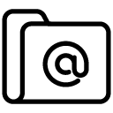 email folder line Icon copy