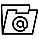 email folder line Icon
