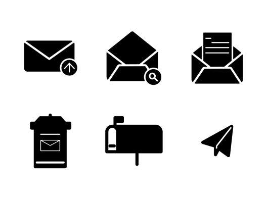 email-glyph-icons