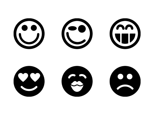 emoticons-glyph-icons