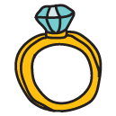 engagment ring Doodle Icon