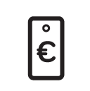 euro tag line Icon