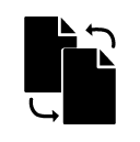 exchange documents glyph Icon