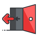 exit Filled Outline Icon