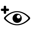 eye correction tool glyph Icon