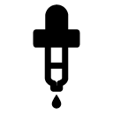 eye dropper glyph Icon