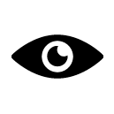 eye edition glyph Icon