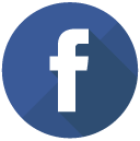 facebook Flat Round Icon