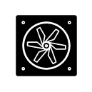 fan glyph Icon