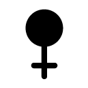 female glyph Icon