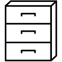 filing cabinett line Icon