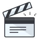 filming board Filled Outline Icon