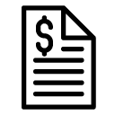 finance document line Icon