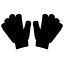 finger gloves glyph Icon