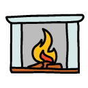 fireplace Doodle Icons