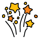 fireworks Doodle Icon