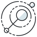 flare Filled Outline Icon