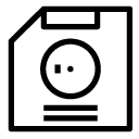 floppy disk line Icon