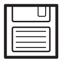 floppy disk line Icon