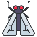 fly Filled Outline Icon