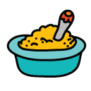 food bowl baby Doodle Icons