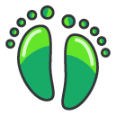 footprint Filled Outline Icon