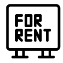 for rent line Icon