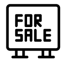 for sale line Icon