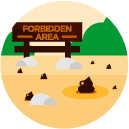 forbidden area flat Icon