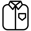 formal shirt line Icon
