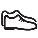 formal shoes line Icon