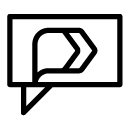 forward chat eight line Icon