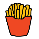fries Doodle Icons