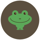 frog Flat Round Icon