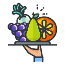 fruit Filled Outline Icon