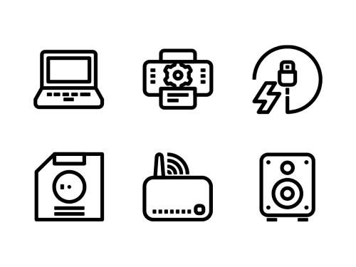 gadgets,-electronics-and-hardware-line-icons