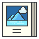 gallery Filled Outline Icon