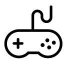 game pad line Icon