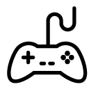 gamepad 1 line Icon