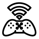 gamepad wireless line Icon