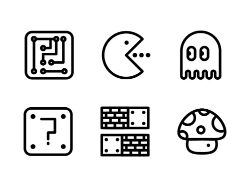 games-line-icons