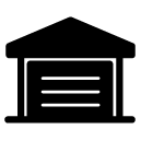 garage glyph Icon